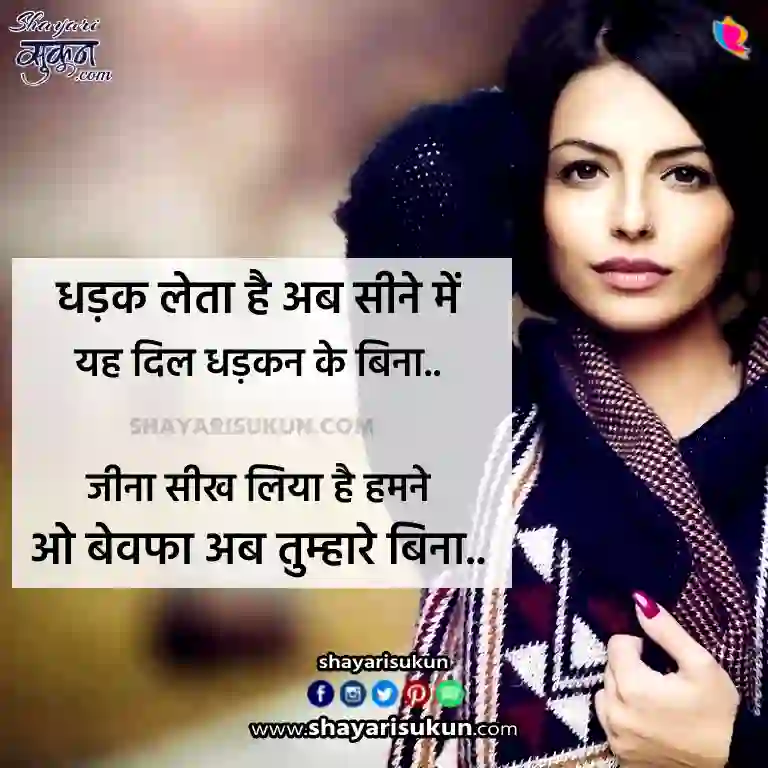 Bewafa Shayari in English | Sad Hindi Quotes -2